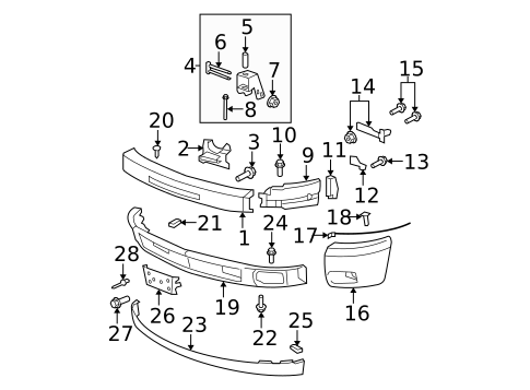 Bumper & Components - Front for 2009 Chevrolet Silverado 1500 #1