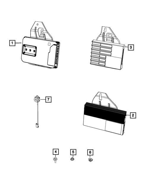 Radio, Antenna, Speakers, DVD, and Video systems for 2021 Jeep Grand Cherokee #4