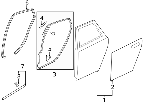 Door & Components for 2009 Mazda 3 #2