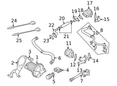 Emission Components for 2009 Audi TT Quattro #0