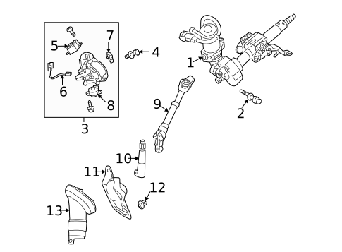 Ignition Lock for 2010 Toyota Matrix #1