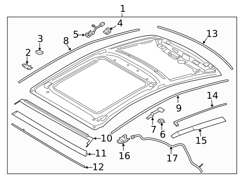 Sunroof for 2019 Lincoln MKZ #1
