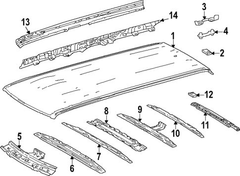 Roof & Components for 2024 Toyota Land Cruiser #1