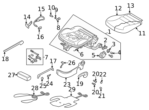 Front Seat Components for 2001 Volkswagen Passat #0