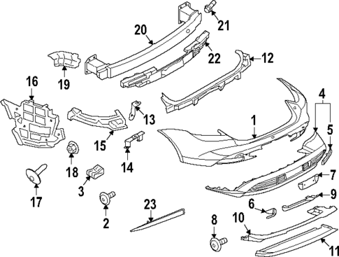 Bumper & Components - Rear for 2024 Porsche Taycan #0