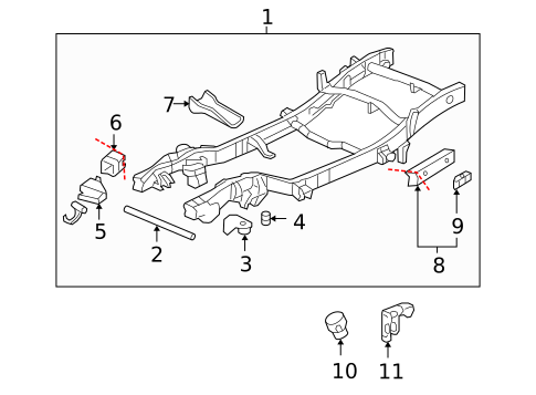 Frame & Components for 2003 Chevrolet Suburban 1500 #0