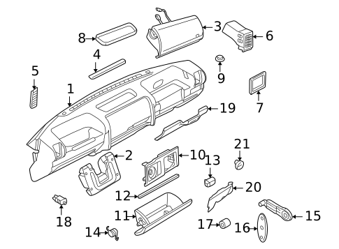 Instrument Panel for 2002 Land Rover Discovery #0