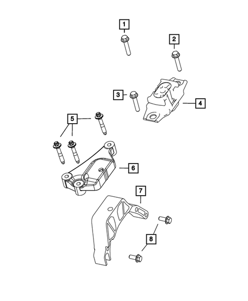Engine Mounting for 2017 Fiat 500 #5