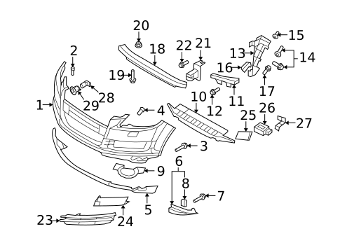 Bumper & Components - Front for 2009 Audi Q7 #0