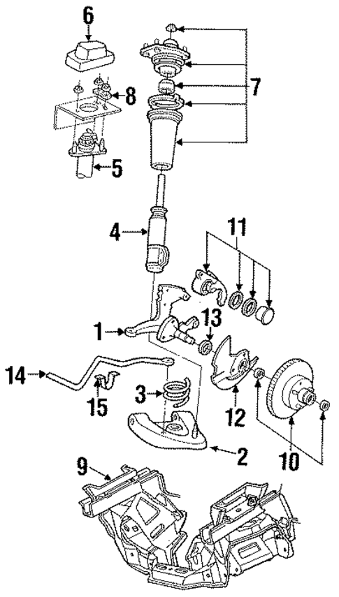 Suspension Components for 1988 Ford Thunderbird #0