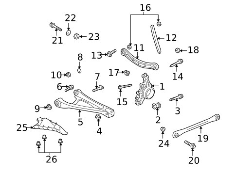 Rear Suspension for 2003 Porsche Cayenne #1