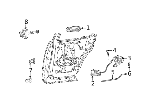 Rear Door for 2003 Lincoln Aviator #0