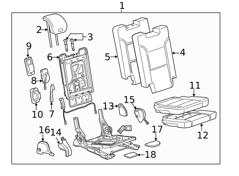Third Row Seats for 2020 Cadillac Escalade #3