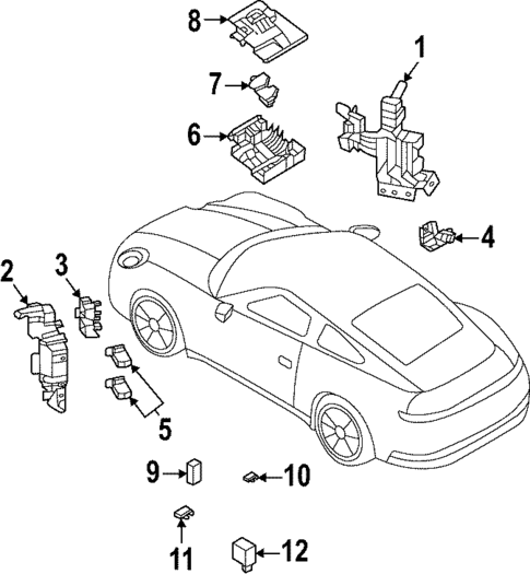 Fuse & Relay for 2023 Porsche 911 #0