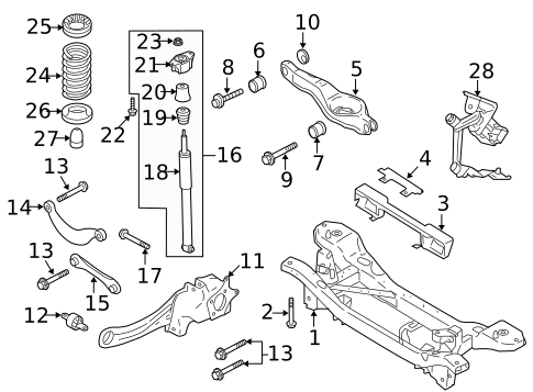 Rear Suspension for 2010 Volvo C30 #0