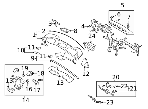 Headlamp Components for 2010 Hyundai Azera #1