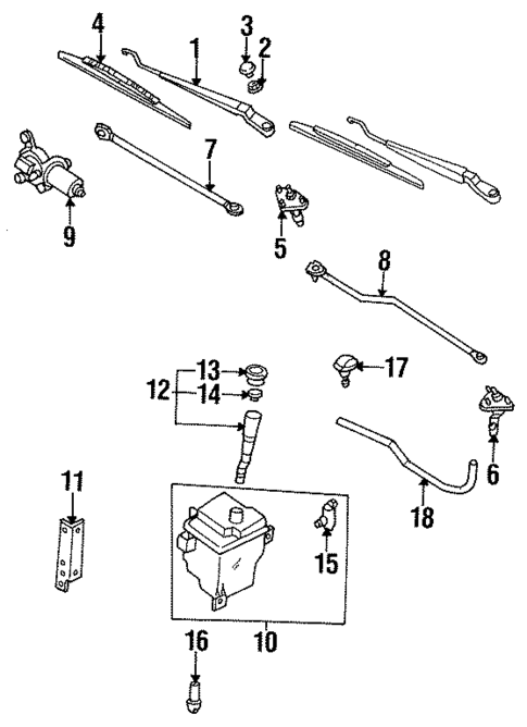 Wiper & Washer Components for 1998 Nissan Maxima #0