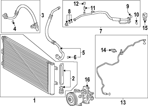 Condenser, Compressor & Lines for 2025 Toyota GR Corolla #0