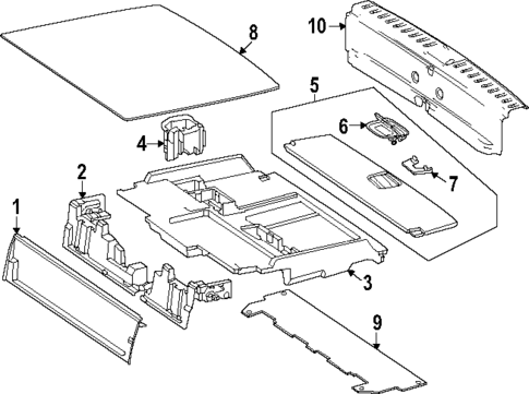 Interior Trim - Rear Body for 2024 Mercedes-Benz EQB 350 #0