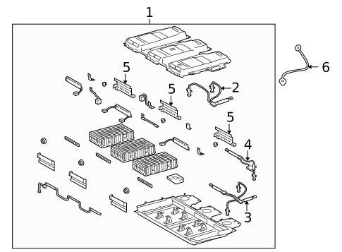 Battery for 2012 Lexus RX450h #2