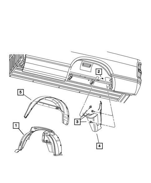 Pick-up Box and Fuel Filler Door for 2012 Ram 3500 #6