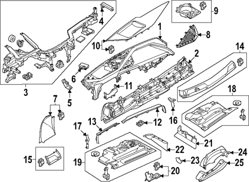 Instrument Panel Components for 2024 BMW i7 #0