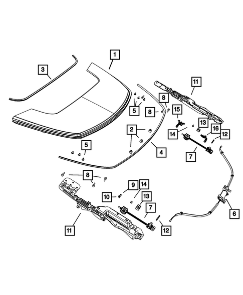 Roof for 2013 Chrysler 200 #4