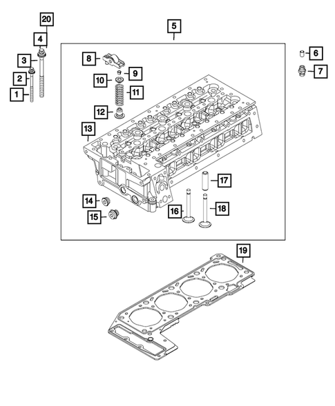 Cylinder Head for 2014 Ram ProMaster 3500 #0