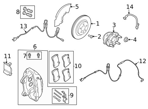 Front Brakes for 2020 Land Rover Defender 110 #2