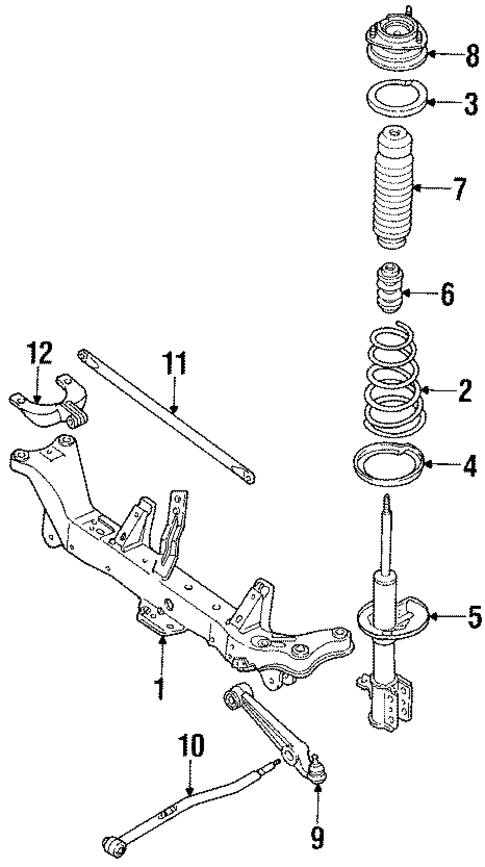 Struts & Suspension Components for 1990 Mazda MX-6 #1