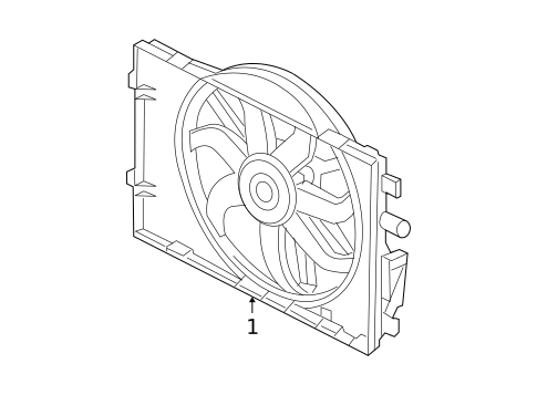 Cooling Fan for 2011 Ford Fusion #1