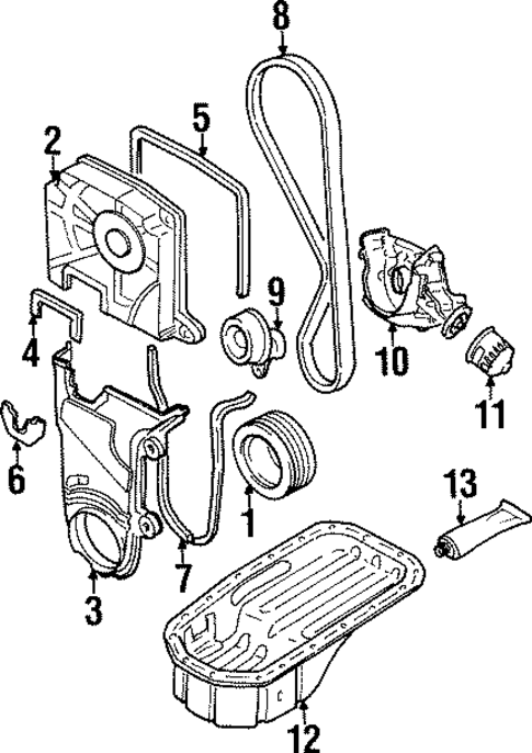 Engine Parts for 1999 Hyundai Accent #0