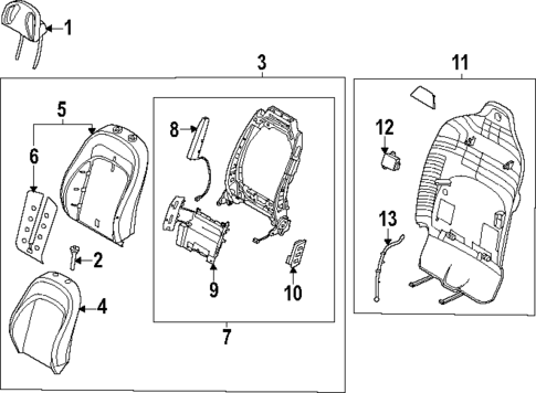 Passenger Seat Components for 2025 Kia EV9 #0