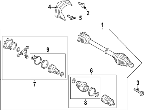 Drive Axles for 2025 Audi Q7 #0