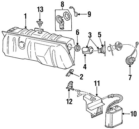 Fuel System Components for 1996 Ford Crown Victoria #1