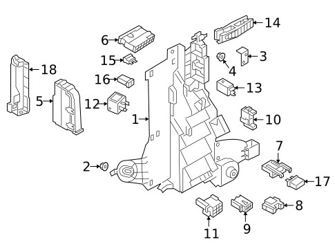 Fuse & Relay for 2025 Audi A8 Quattro #1
