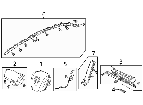 Air Bag Components for 2022 Honda Civic #0