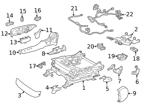 Tracks & Components for 2016 Lexus ES350 #1