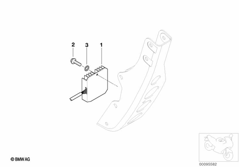 Alternator with Pulley and Mounts for 2003 BMW-Motorrad F 650 CS #1