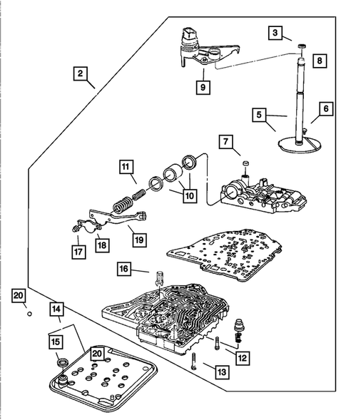 Valve Body for 2005 Dodge Neon #0