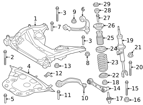 Suspension Components for 2011 BMW 550i GT #1