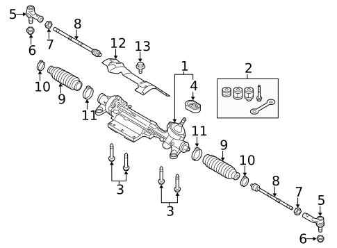 Steering Gear & Linkage for 2017 Audi Q3 #0
