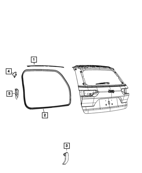Weatherstrips and Seals for 2022 Jeep Grand Cherokee L #2