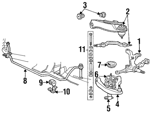 Suspension Components for 1986 Lincoln Town Car #1