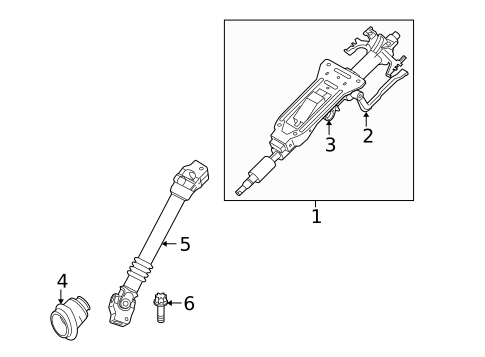 Steering Column Assembly for 2010 BMW 328i #0