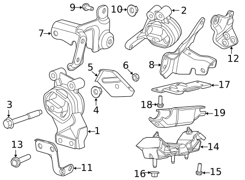 Engine & Trans Mounting for 2022 Ram 1500 Classic #0