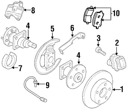 Rear Brakes for 2000 Oldsmobile Intrigue #0