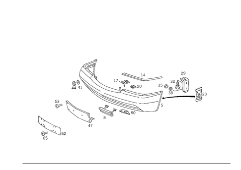 Front Bumper for 1992 Mercedes-Benz 500SEL #2