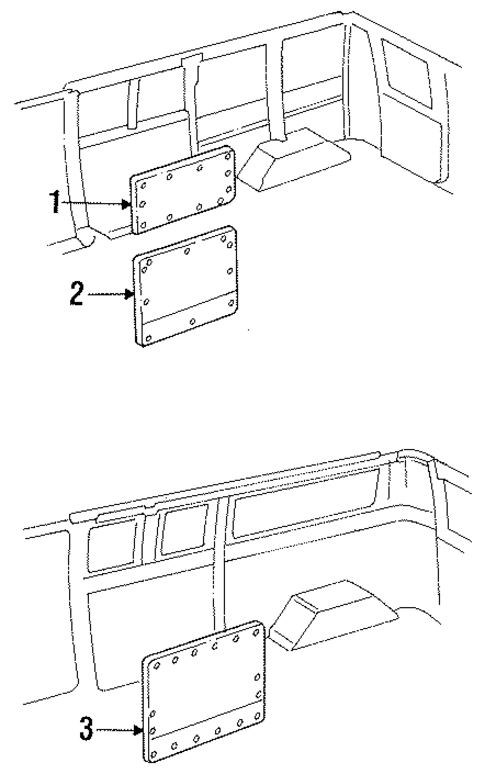 Interior Trim - Side Door for 1986 Ford E-350 Econoline #0