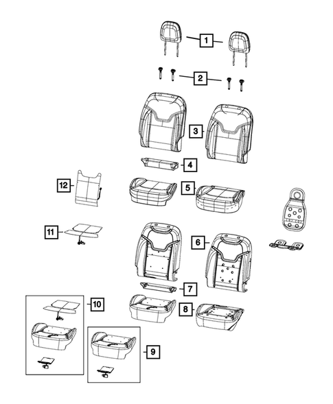 Front Seats - First Row for 2017 Jeep Compass #2